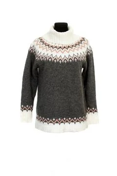 Knitted sweater with a pattern Stock Photos