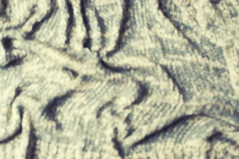 Knitted texture background grey top view flat defocus Stock Photos