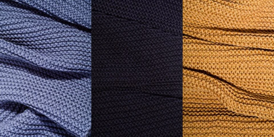 Knitted textures background Stock Photos