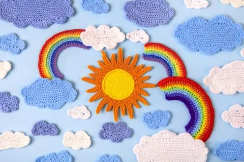 Knitted toys Stock Photos