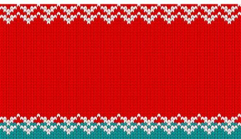 Knitted vector background. Celebration of Merry Christmas Stock-Illustration