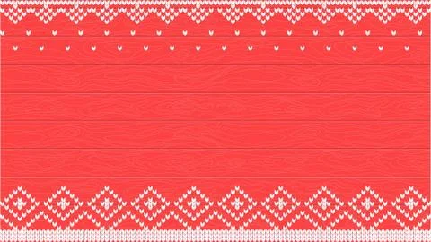 Knitted vector background. Celebration of Merry Christmas Illustrazione stock