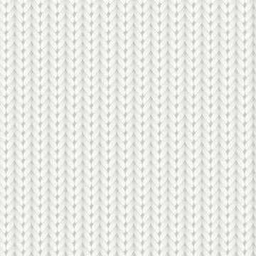 Knitted vector seamless pattern. White merino wool knit texture. Realistic wa Stock Illustration