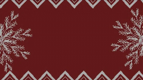 Knitted Winter Background. Loop Animation Stock Footage 120775701