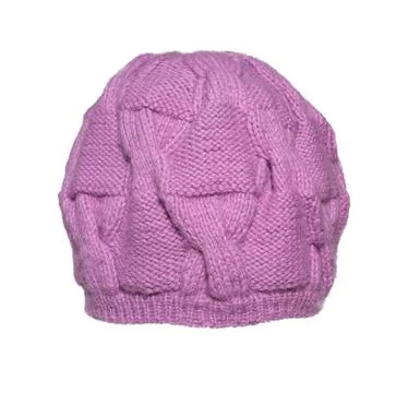 Knitted winter cap Stock Photos