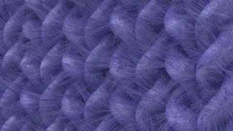 Knitted wool macro blue color 3d illustration Stock Illustration