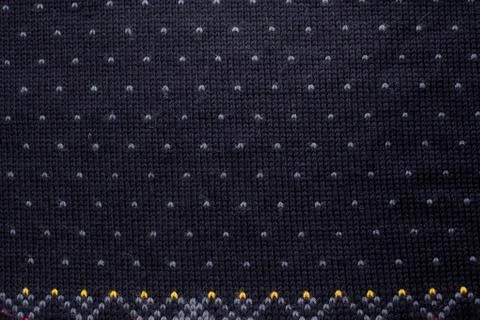Knitted wool pattern background in Fair Isle style Stock Photos