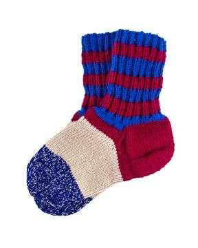 Knitted wool socks . Stock Photos