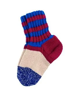 Knitted wool socks . Stock Photos