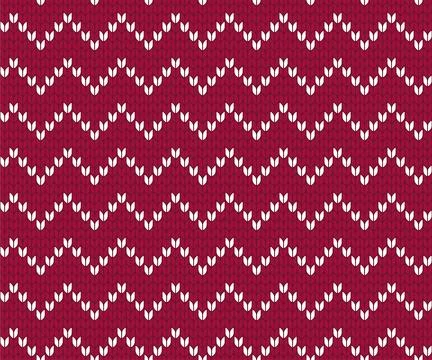 Knitted zigzag seamless pattern background vector illustration 스톡 일러스트
