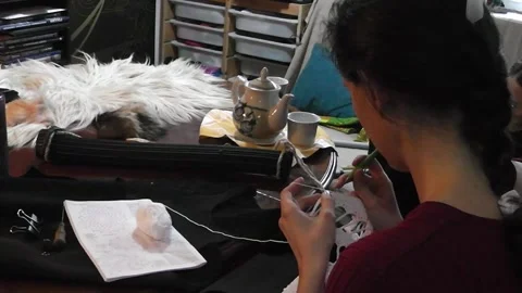 Knitting 3nd episode Stock-Footage 145802882