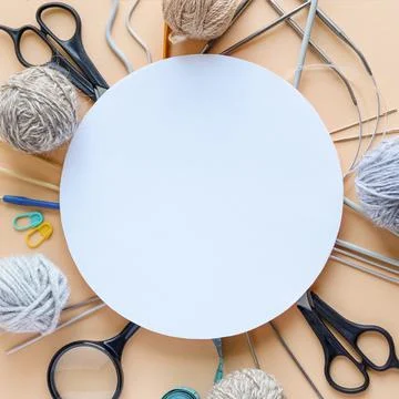 Knitting accessories Stock Photos
