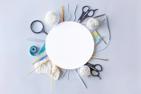 Knitting accessories Stock Photos