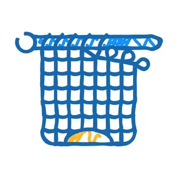 Knitting artwork hobby icon doodle illustration Illustrazione stock
