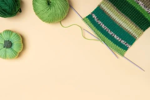 Knitting balls Stock Photos