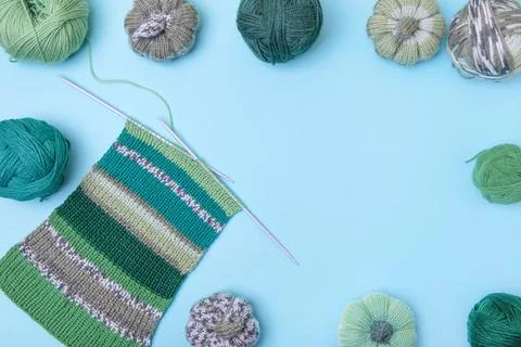 Knitting balls Stock Photos