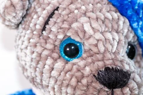 Knitting big bear Stock Photos