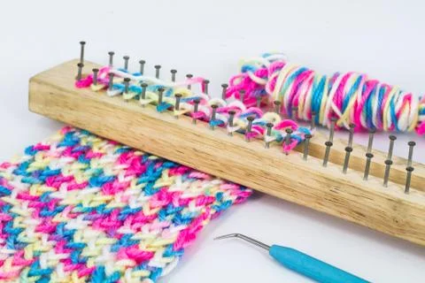 Knitting board Stock Photos