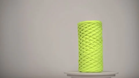 Knitting cord Stock Footage 254795803