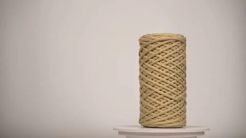 Knitting cord Stock Footage 255793382