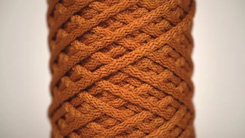 Knitting cord Stock Footage 260119312