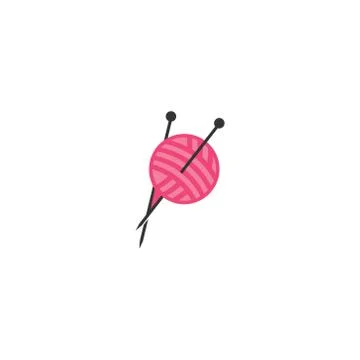 Knitting crown vector illustration Stock Illustration