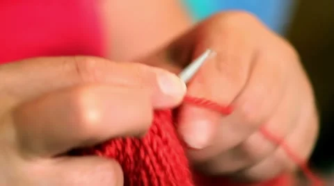Knitting Stock Footage 8731039