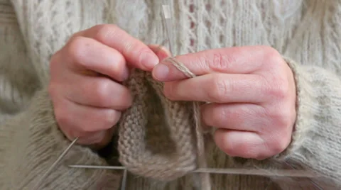Knitting Stock Footage 34977155