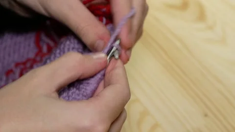 Knitting. Stock Footage 166703197