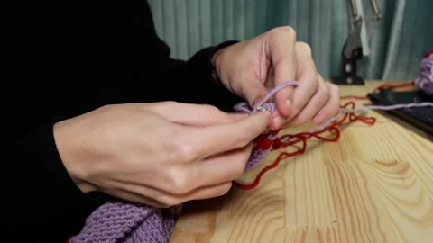 Knitting. Stock Footage 166703207