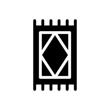 Knitting glyph flat icon Stock Illustration
