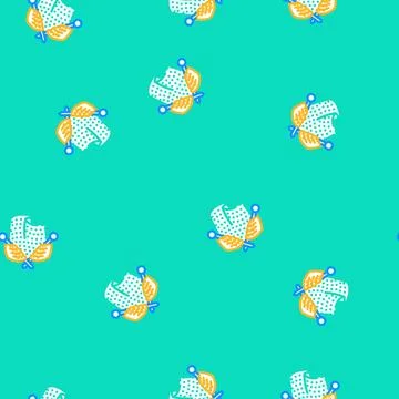 Knitting hands knitting wool vector seamless pattern Illustrazione stock