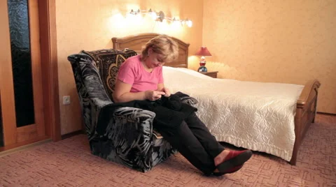 Knitting I. Stock Footage 943234