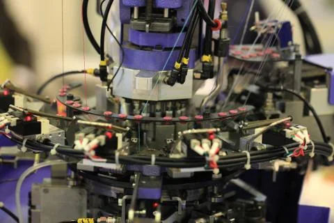 Knitting machine Foto stock