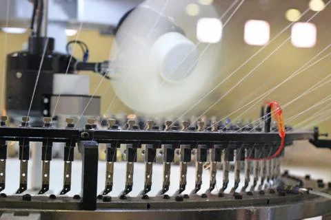 Knitting machine Stock Photos