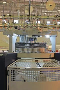 Knitting machine Stock Photos