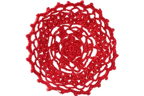 Knitting napkin Stock Photos