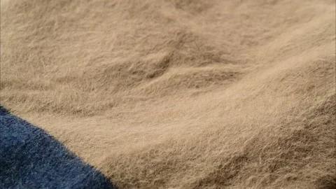 Knitting pattern made from a mixed wool of alpaca, wool, mohair and angora Stock Footage 168879573
