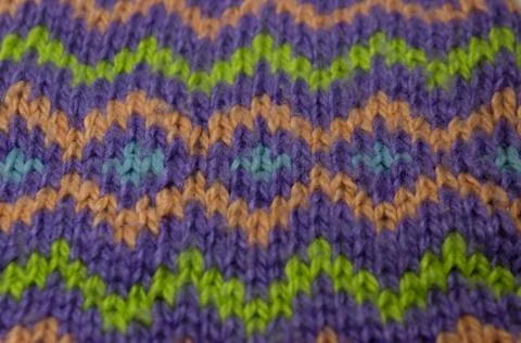 Knitting pattern Stock Photos