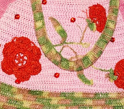 Knitting patterns. handmade. Stock Photos