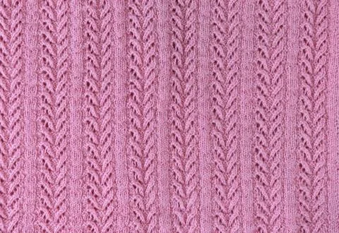Knitting patterns. Knit texture, close-up. Stock Photos