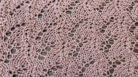 Knitting patterns with a raised pattern and yarn in different colors. Copy .. 스톡 사진