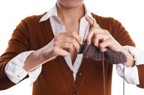 Knitting Foto stock