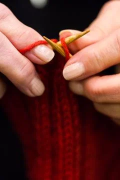 Knitting 库存照片