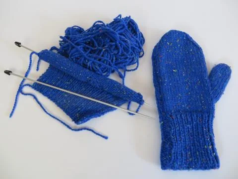 Knitting in progress Stock Photos