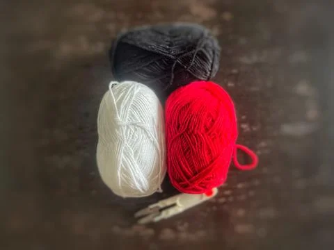 The knitting project Stock Photos