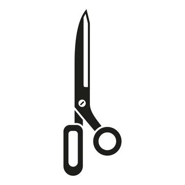 Knitting scissors icon simple vector. Wool knit Stock Illustration