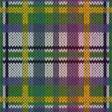 Knitting seamless color pattern イラスト素材