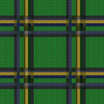 Knitting seamless linear pattern Stock Illustration