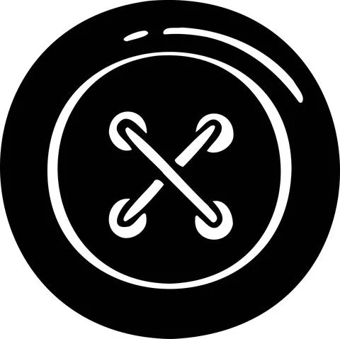 Knitting sewing symbol needlework icon  button made by hands Stock Illustration